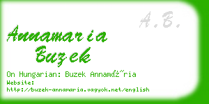 annamaria buzek business card